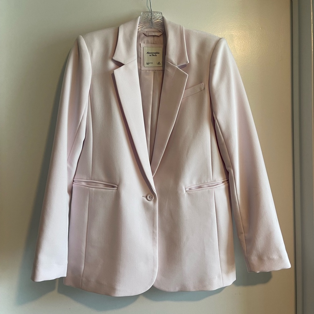 Abercrombie Light Pink Single Breasted Blazer